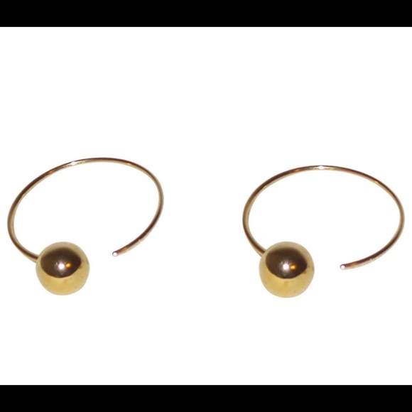 Celine Phoebe Philo Céline DOT SMALL HOOP EARRINGS